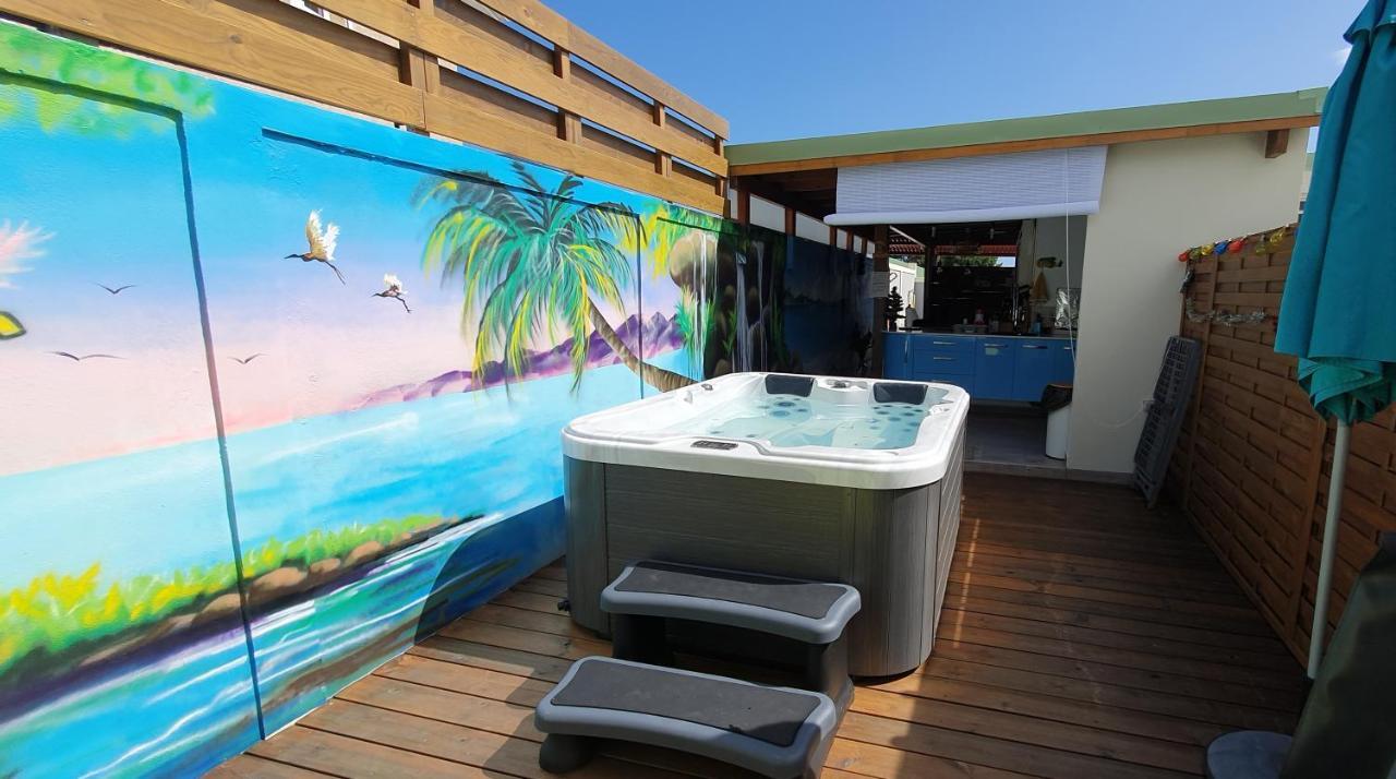 "Chez Claudia "Charmant Logement Avec Jacuzzi Privatif En Toute Intimite Sur Belle Terrasse Exterieure En Bois Et Piscine Courcelles Ngoại thất bức ảnh